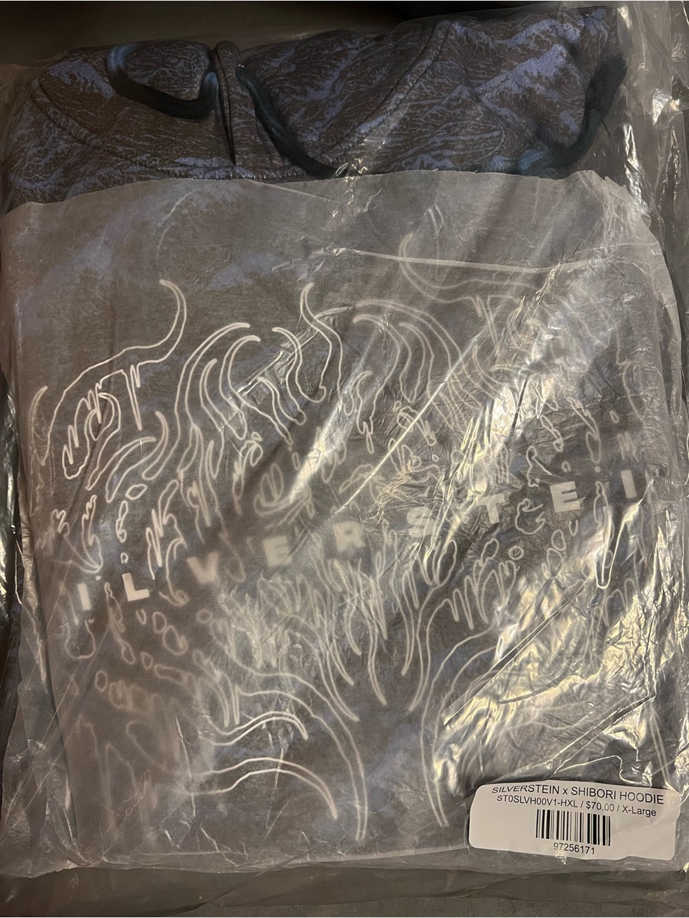 Shibori Threads X Silverstein V1 Hoodie size XL brand new